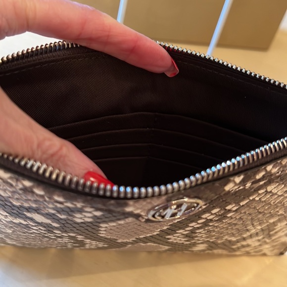 NWT Michael Kors Collection Reptile Print Wristlet/Clutch - Picture 4 of 6